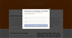 Desktop Screenshot of everythingishorrible.com